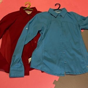 Set of 2Women’s Columbia Performance Fishing Gear Long Sleeve Top Size xs
